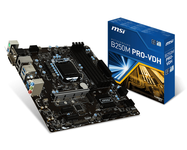 MSI B250M PRO-VDH CHIPSET, mATX -emolevy