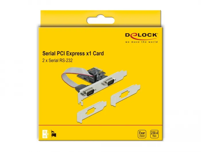 Delock PCI Express Card to 2 x Serial RS-232