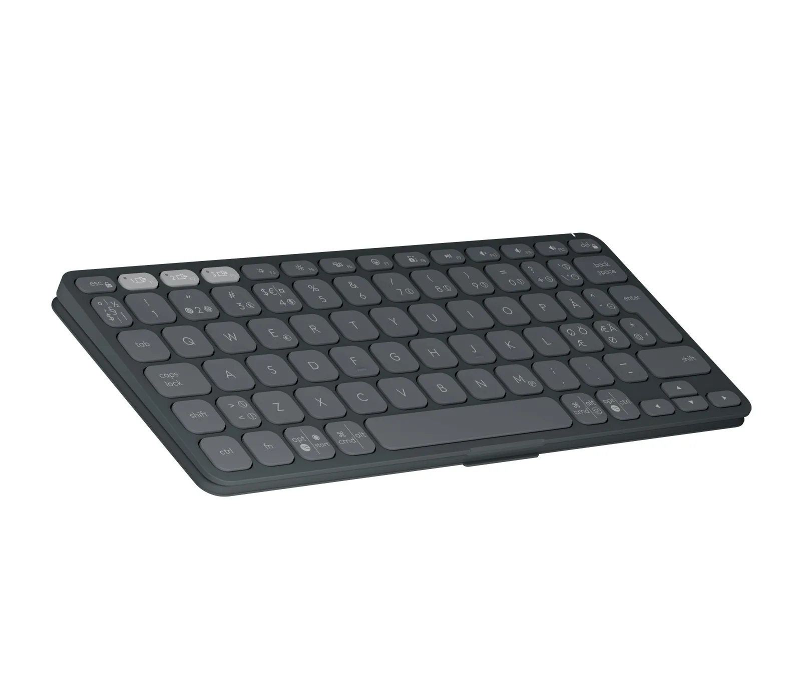Logitech Keys-To-Go 2 Universal -langaton n&auml;pp&auml;imist&ouml;, Scissor, Graphite