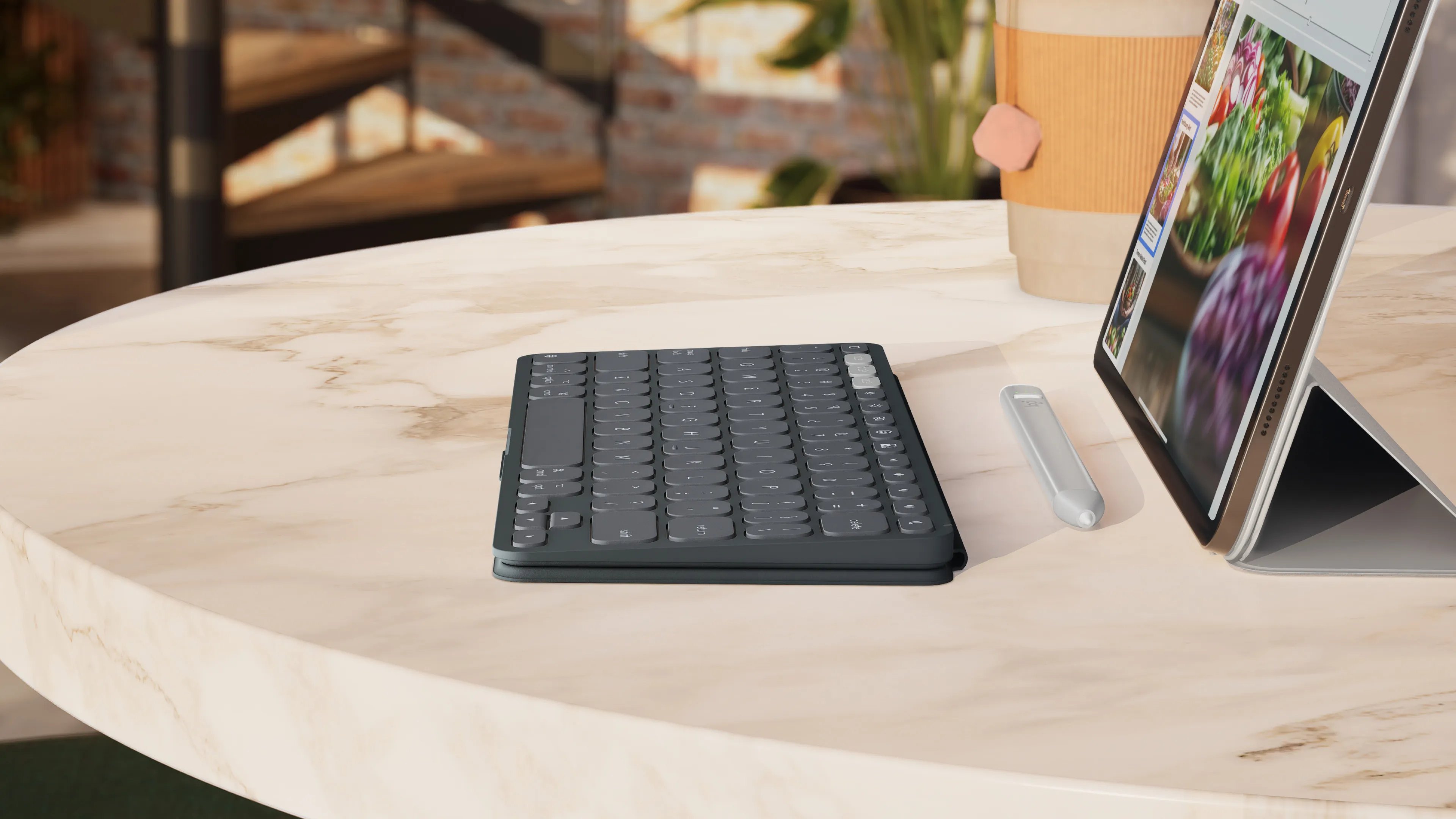 Logitech Keys-To-Go 2 Universal -langaton n&auml;pp&auml;imist&ouml;, Scissor, Graphite