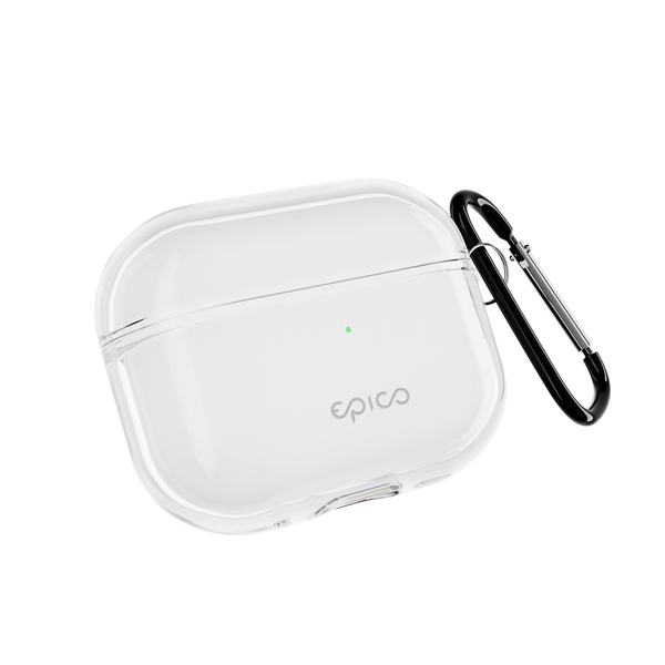 Epico Transparent Cover | AirPods Pro 3 | Transparent | Secure Carabiner
