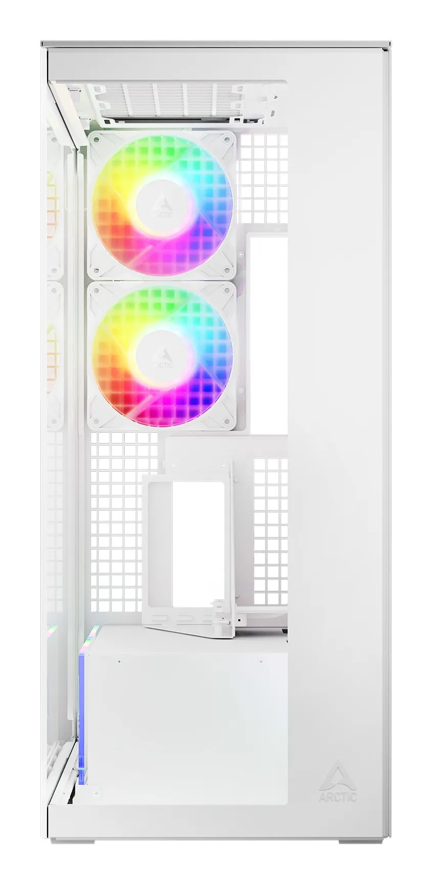 Arctic Xtender VG 5x A-RGB Fans E-ATX - mid case with window, White