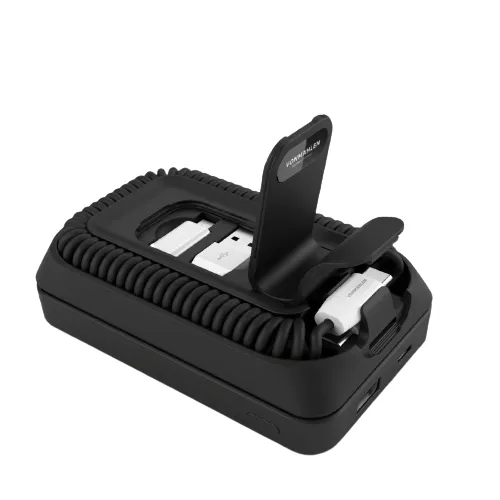 allroundo Pro - The All-In-One Cable+Powerbank, Black