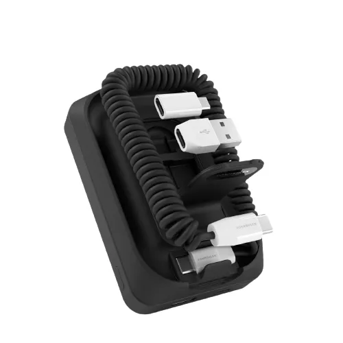 allroundo Pro - The All-In-One Cable+Powerbank, Black