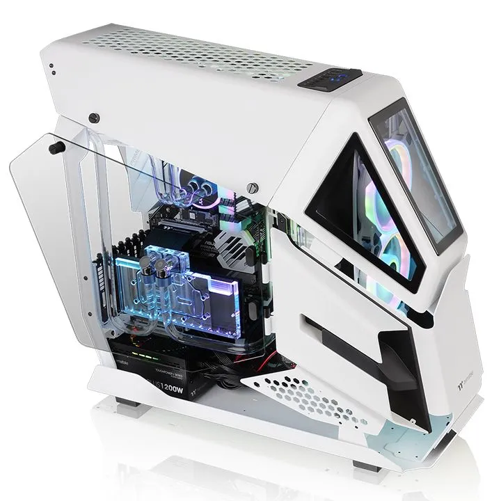 Thermaltake AH T600 full-tower chassi med f&ouml;nster, vit