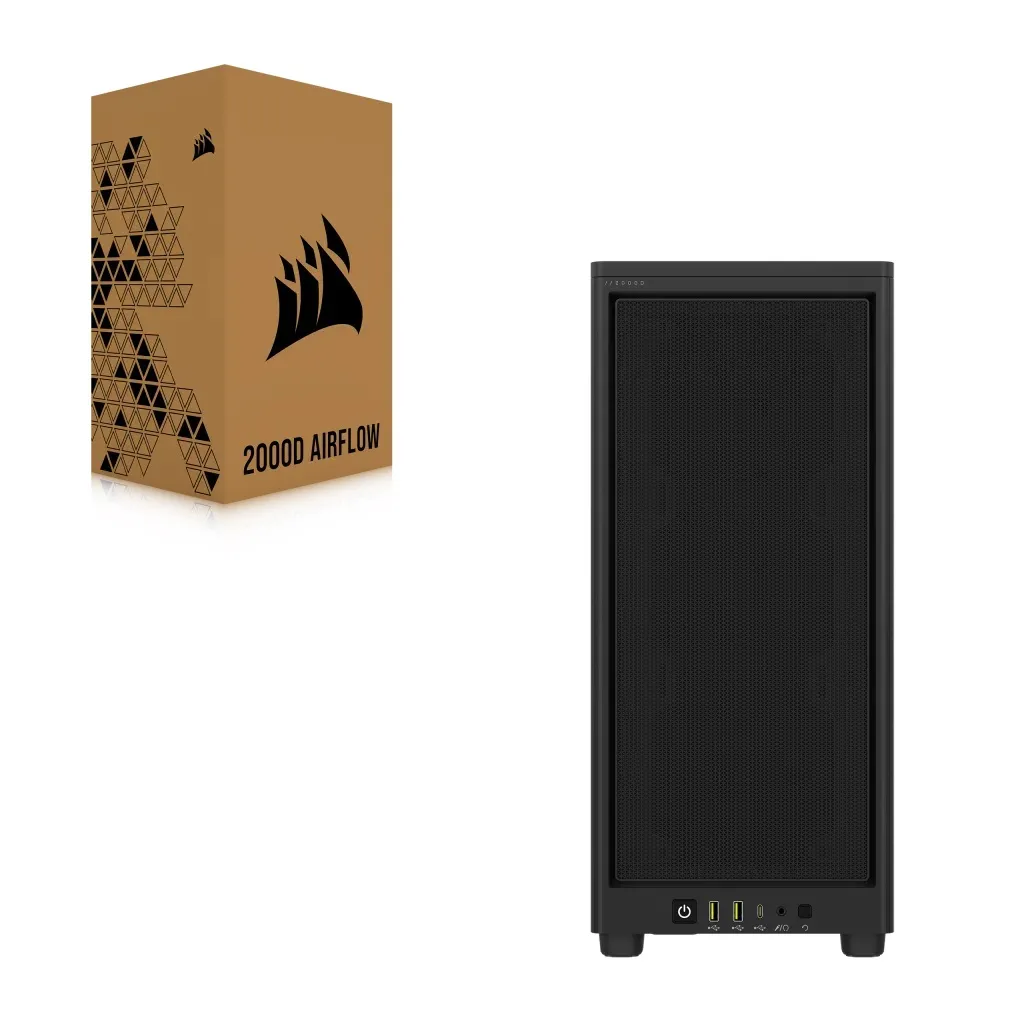 Corsair 2000D AIRFLOW - Midtower chassi, Black
