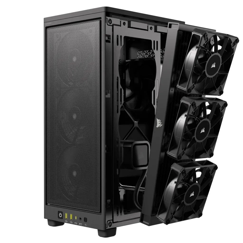 Corsair 2000D AIRFLOW - Midtower chassi, Black