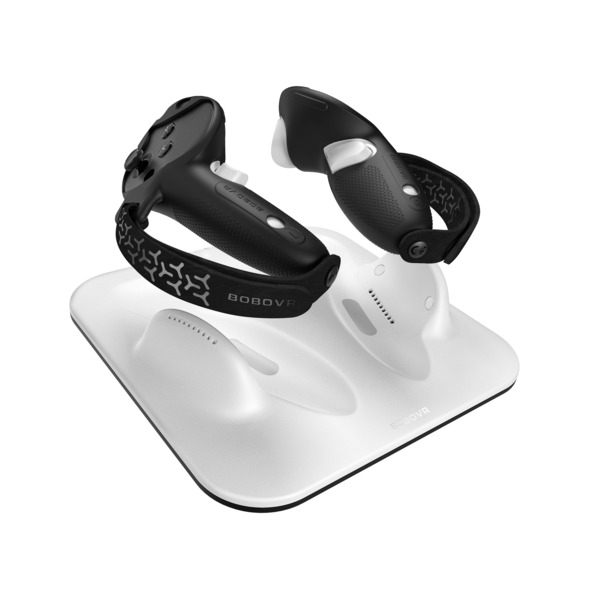 BOBOVR CD3 Virtual Reality Controller Charging Station for Meta Quest 3 and 3S, White