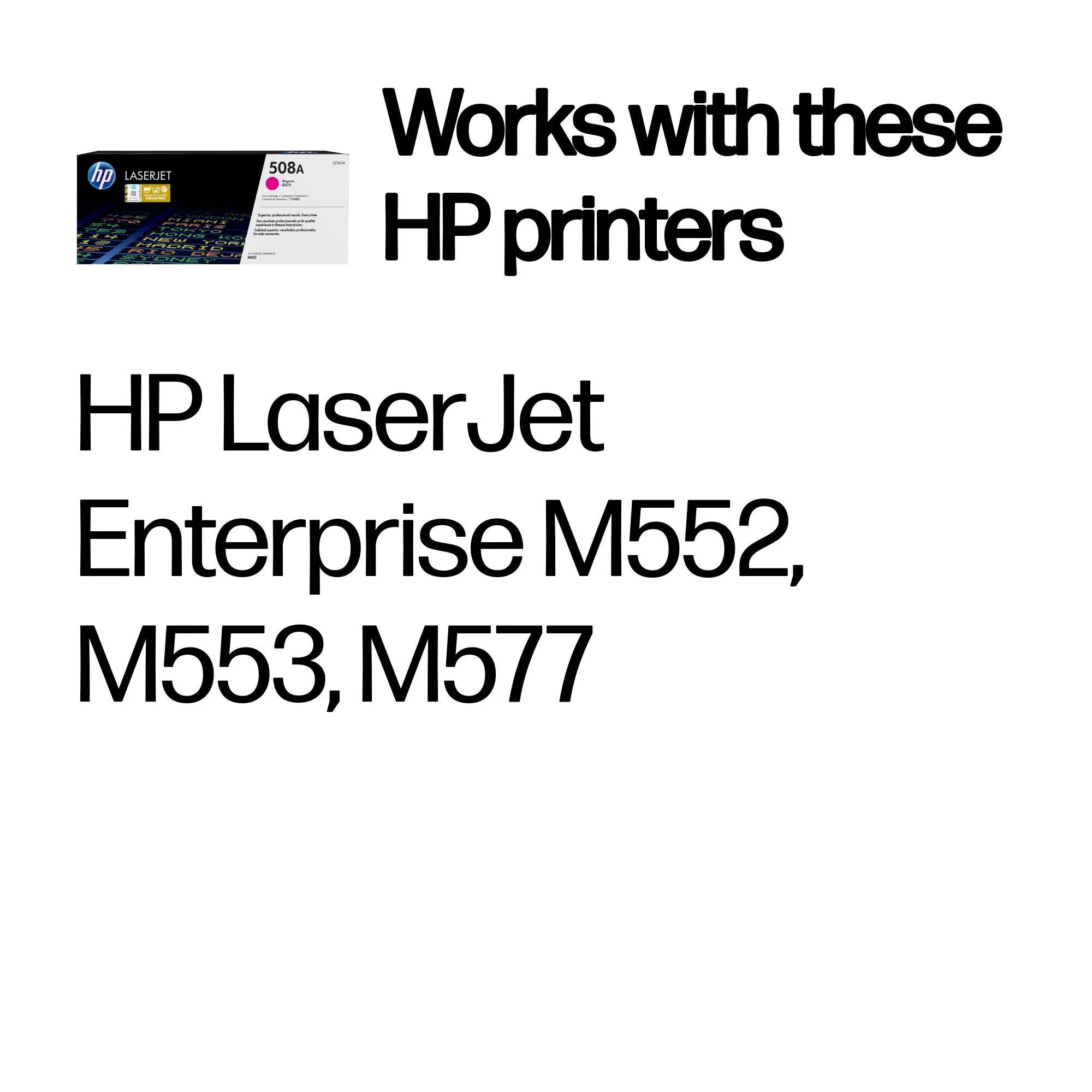 HP 508A Standard toner cartridge, Magenta