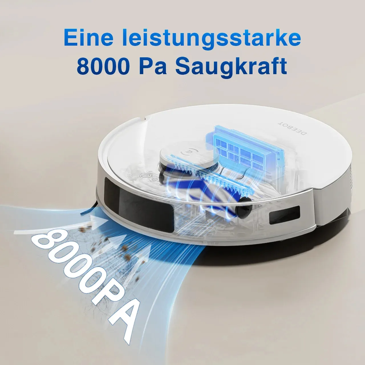 ECOVACS DEEBOT N20 - robotdammsugare, vit