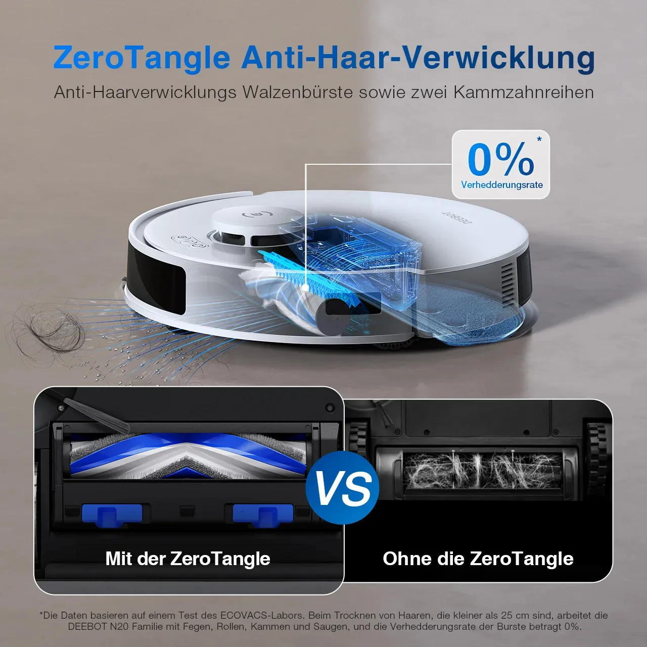 ECOVACS DEEBOT N20 - robotdammsugare, vit