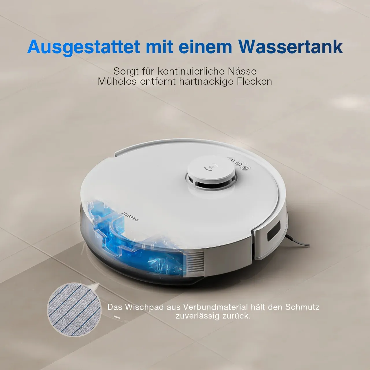ECOVACS DEEBOT N20 - robotdammsugare, vit