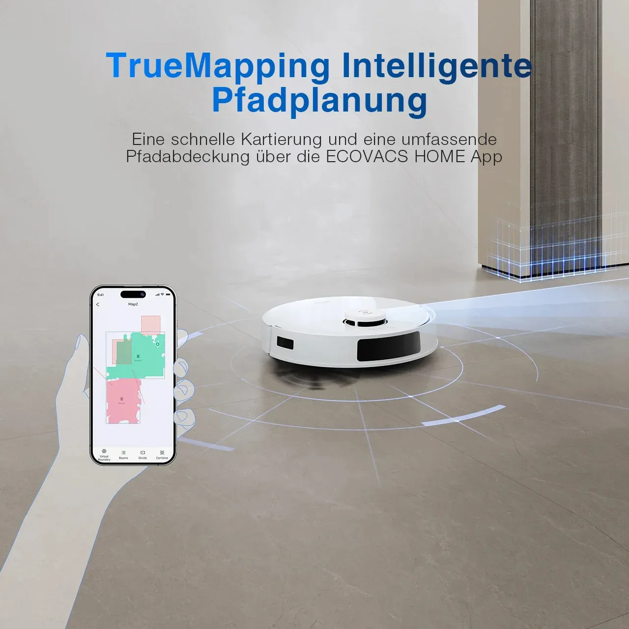 ECOVACS DEEBOT N20 - robotdammsugare, vit