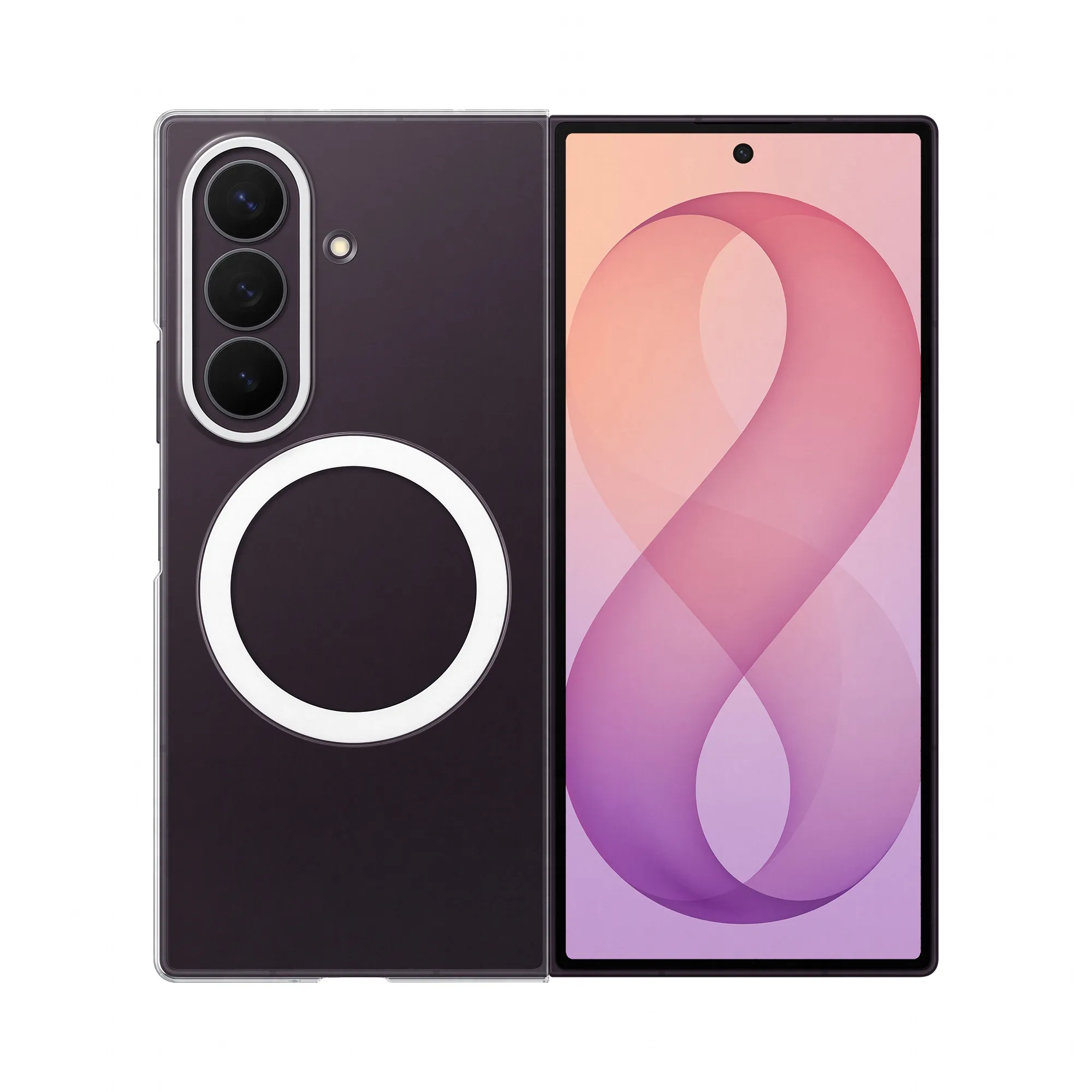 Samsung Galaxy Z Fold8 Ultra Clear Magnet Case - fodral, Transparent