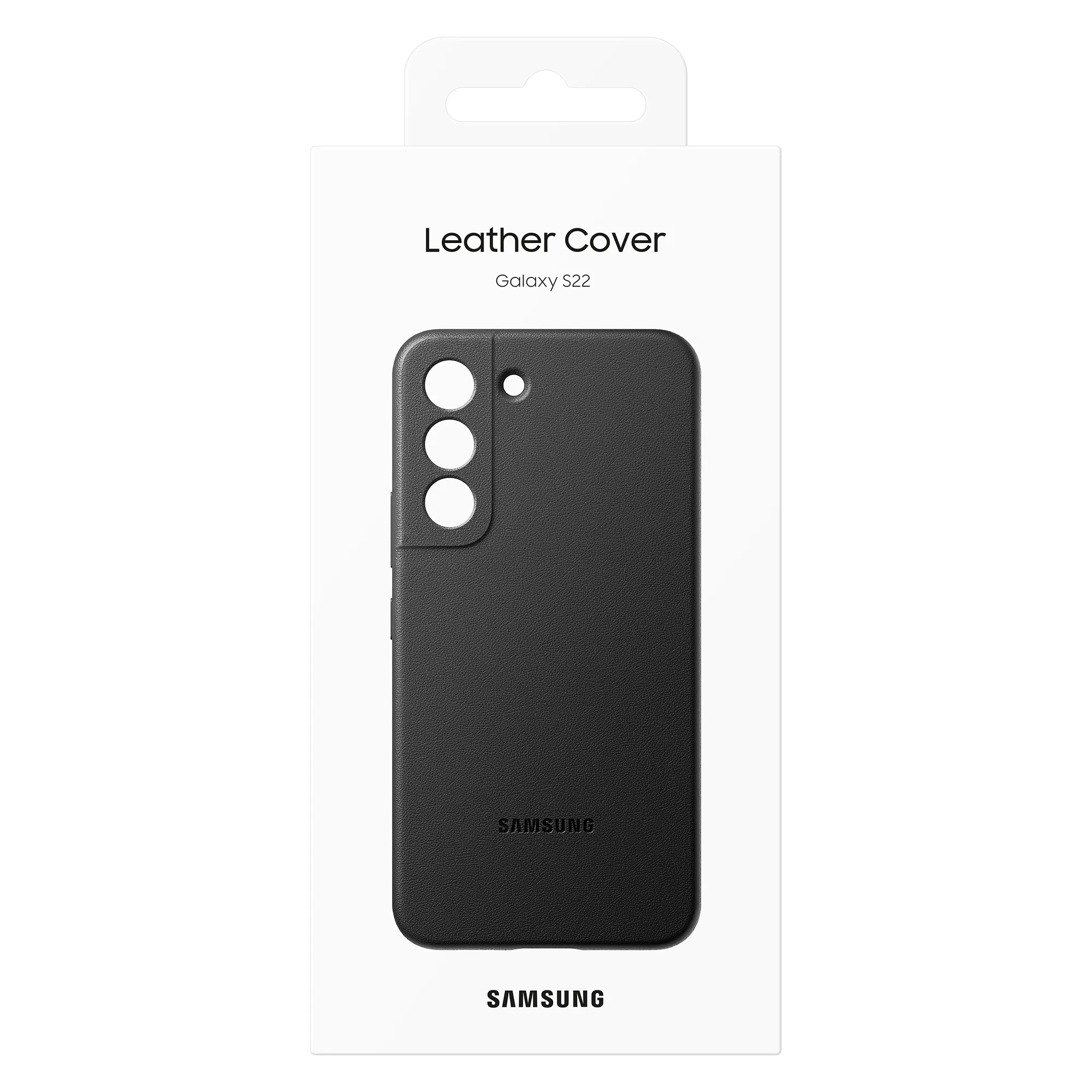 Samsung Galaxy S22 Leather Case, Black