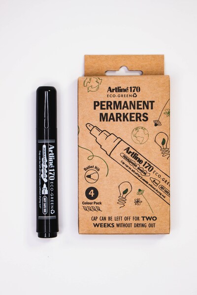 ARTLINE EK-170/EC, 2.0mm, 4 st, svart - permanentpenna
