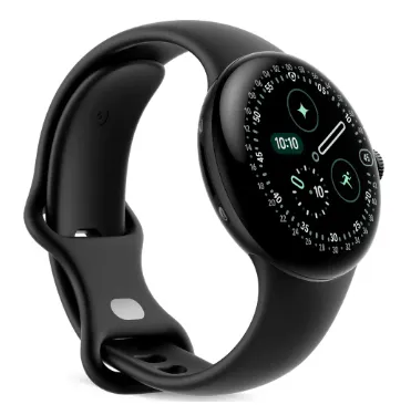 Google Pixel Watch 4 41mm LTPO AMOLED Smartwatch, Obsidian