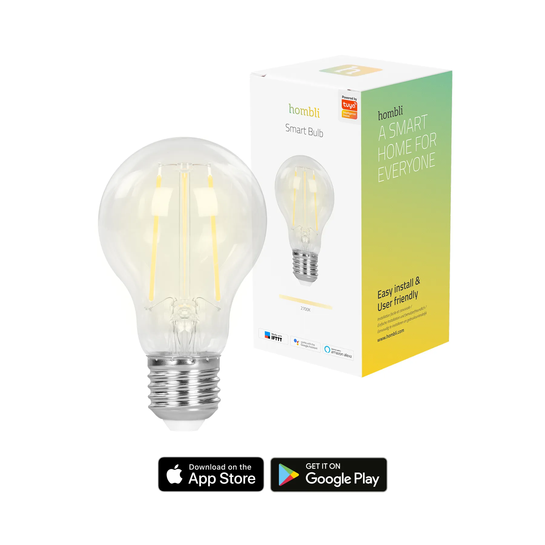 Hombli Smart Bulb 7W Retro Filament (E27)