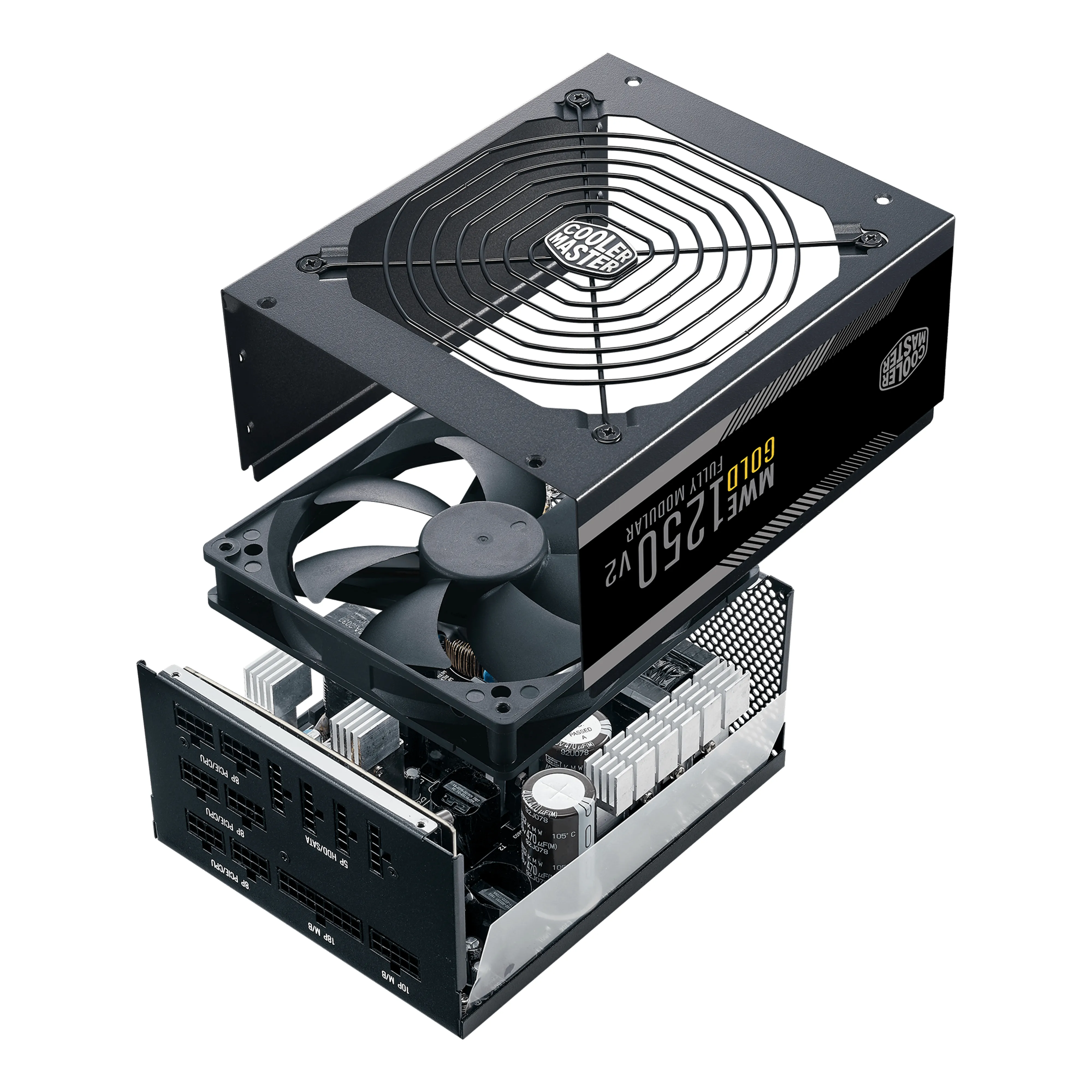 Cooler Master MWE Gold V2 1250W - n&auml;taggregat, 80 Plus Gold