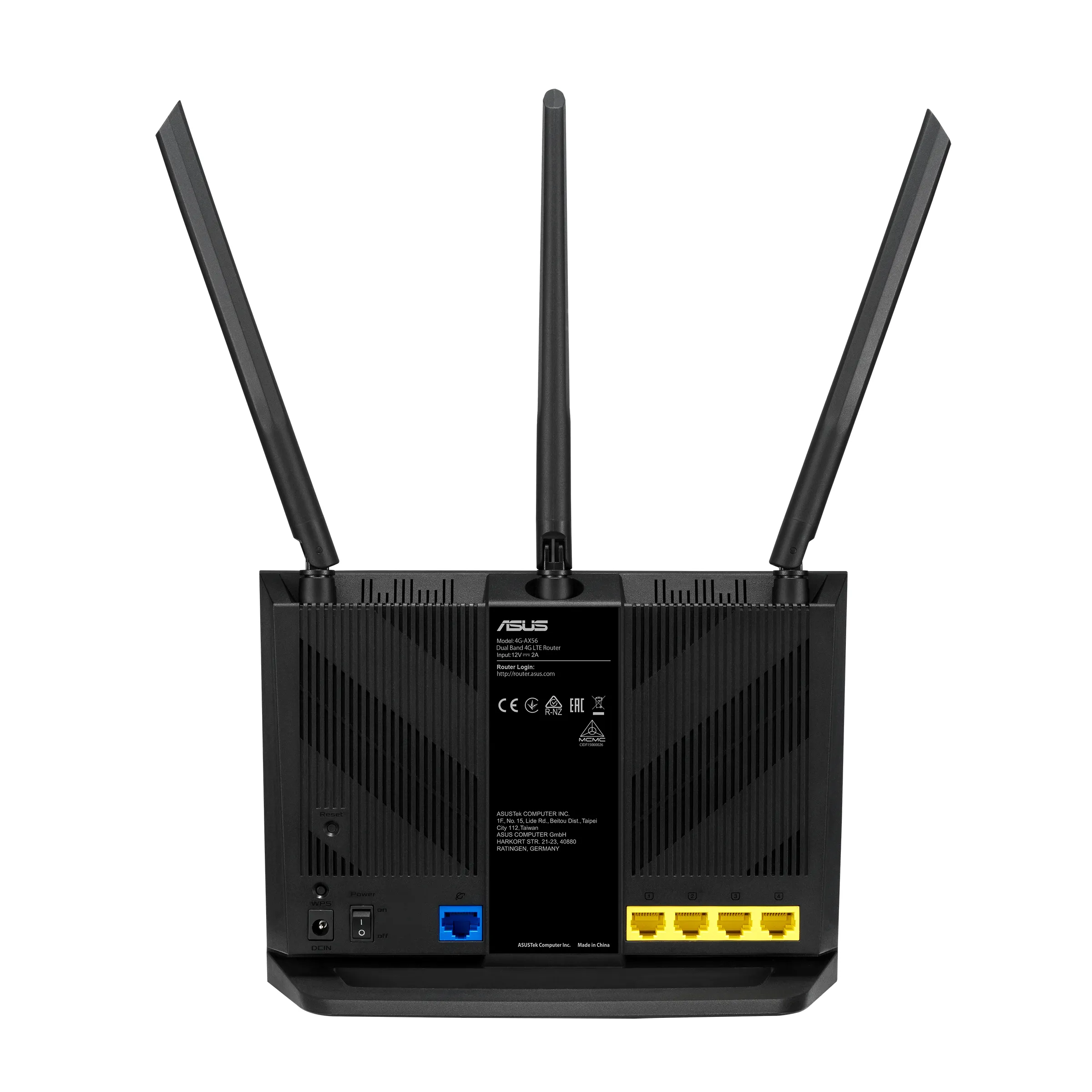 ASUS 4G-AX56 Wireless-AX1800 Dual-band LTE Modem Router
