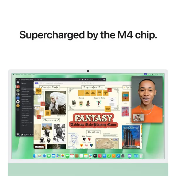 Apple iMac 24&quot; (M4 10C / 10C), 16 Gt, 512 Gt, MacOS - All-in-one, Vihre&auml;