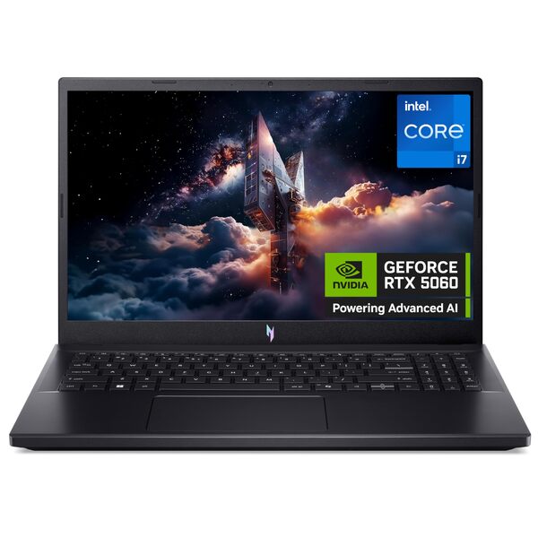 Acer Nitro V 15 15.6" Core 5 210H, 16GB, 512GB, RTX 5060, Win 11 Home - Gaming Notebook, Black