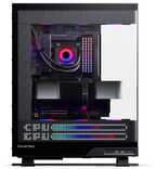 Phanteks PH-ES524XM_DBK01 midi-tower chassi med f&ouml;nster, med RGB-belysning, svart