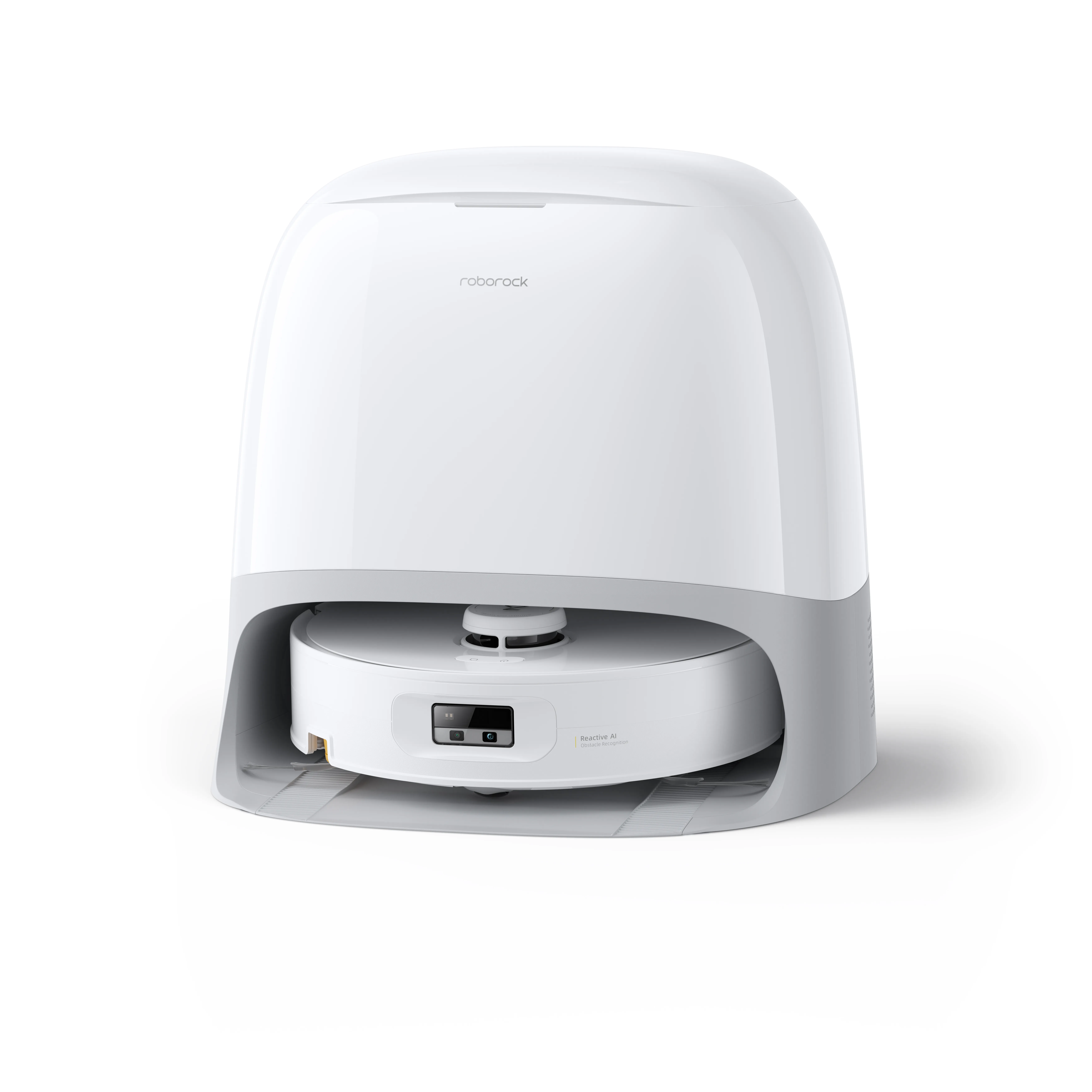 Roborock Qrevo Curv 2 Flow Robot vacuum cleaner, White