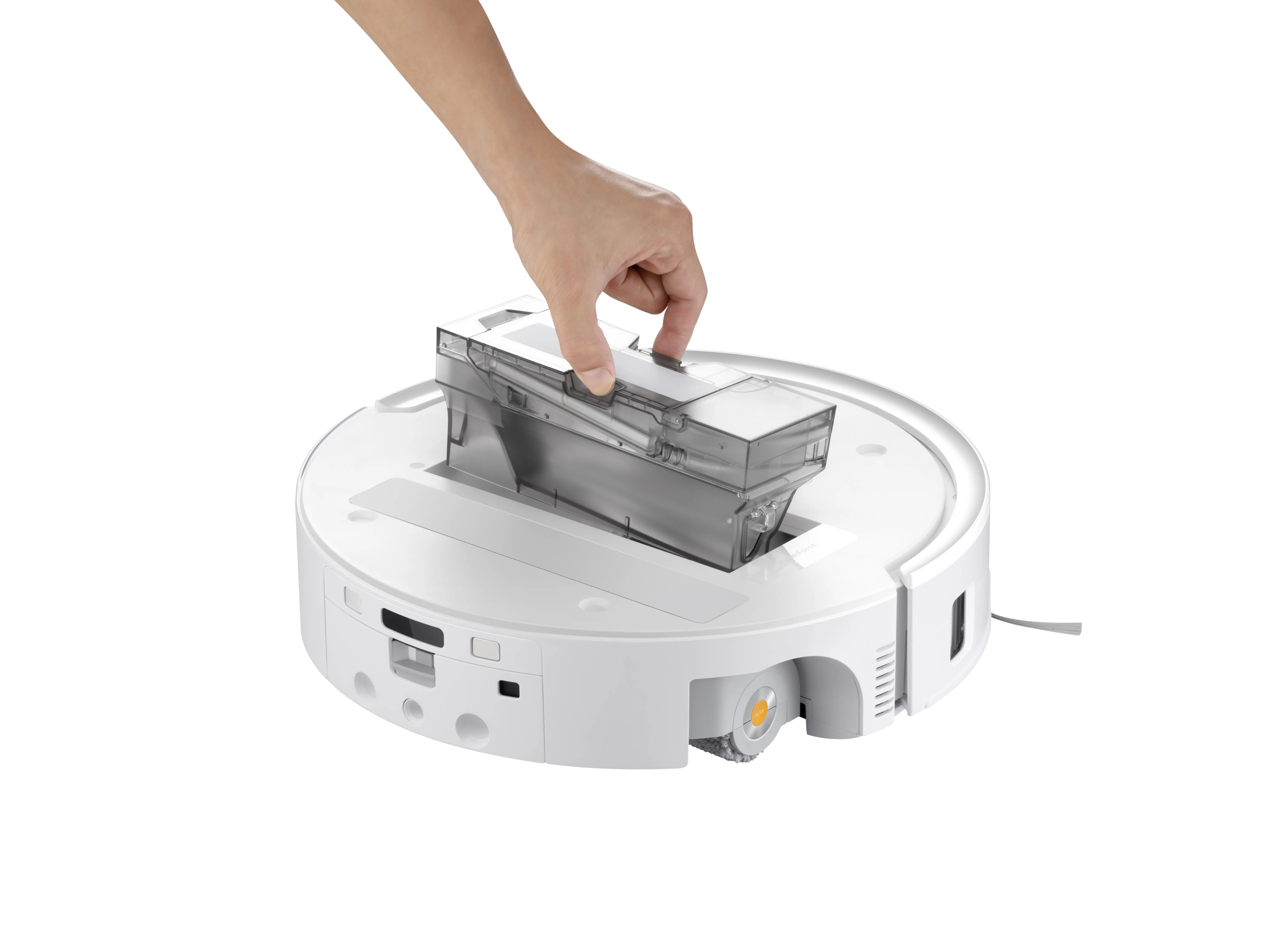 Roborock Qrevo Curv 2 Flow Robot vacuum cleaner, White