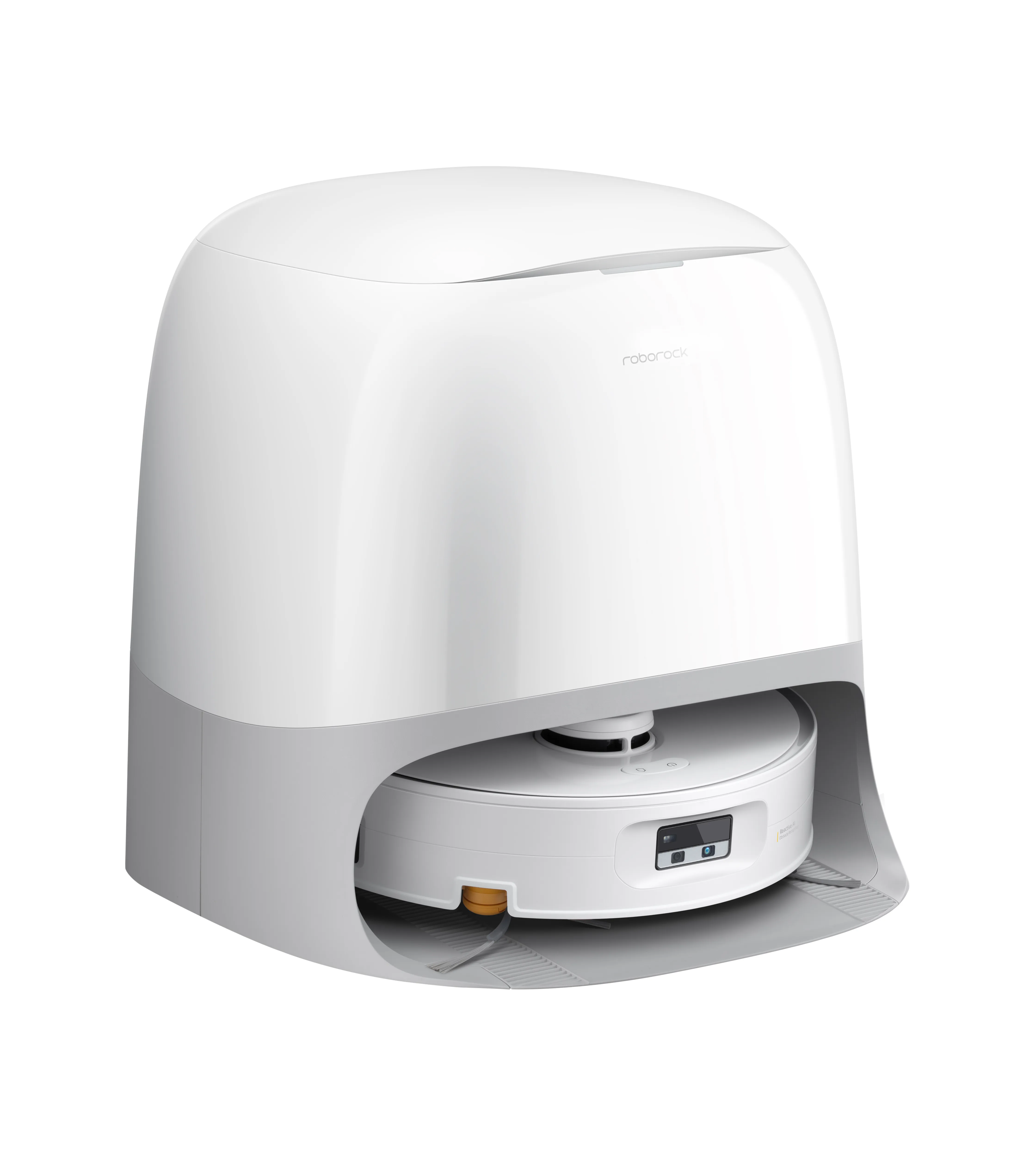 Roborock Qrevo Curv 2 Flow Robot vacuum cleaner, White