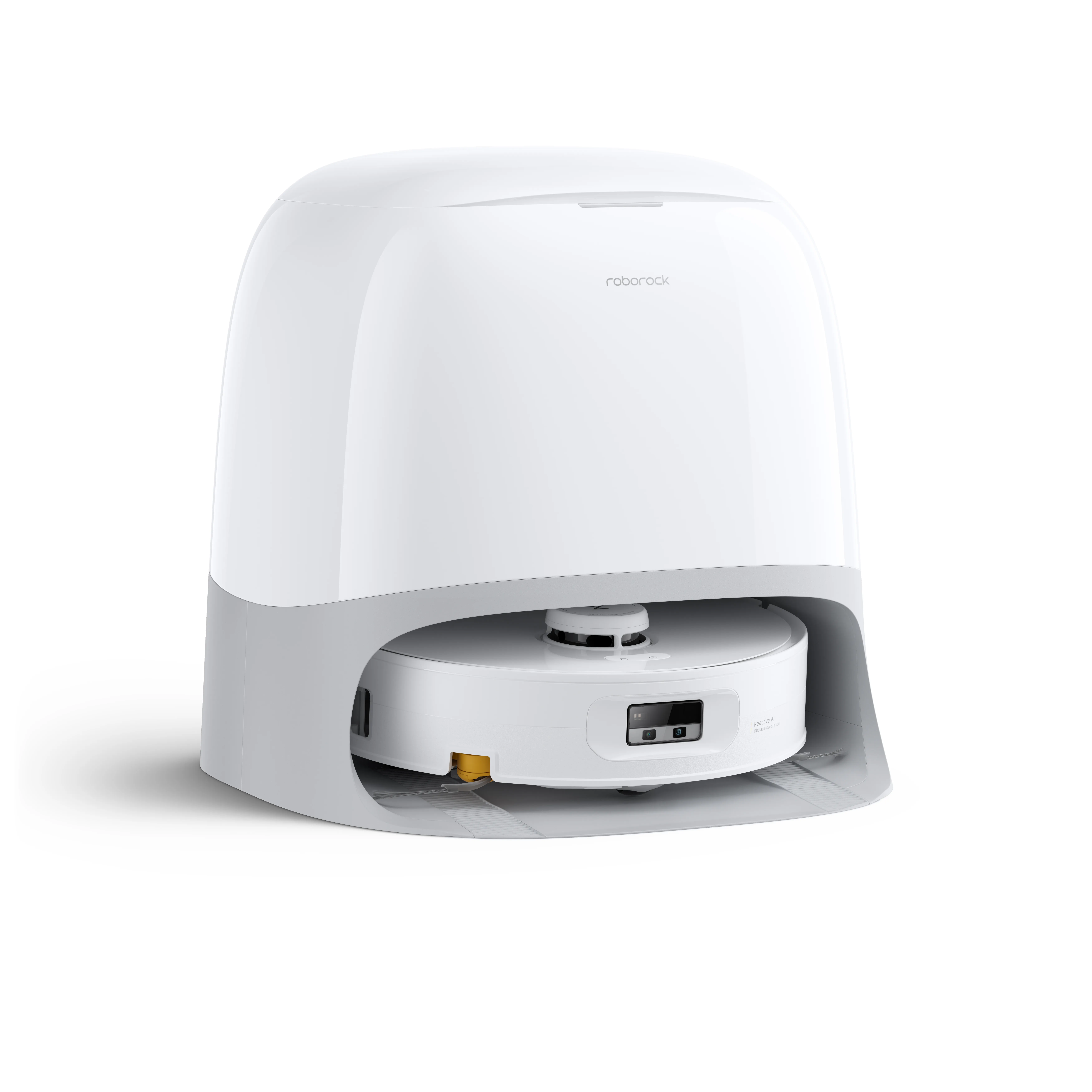 Roborock Qrevo Curv 2 Flow Robot vacuum cleaner, White