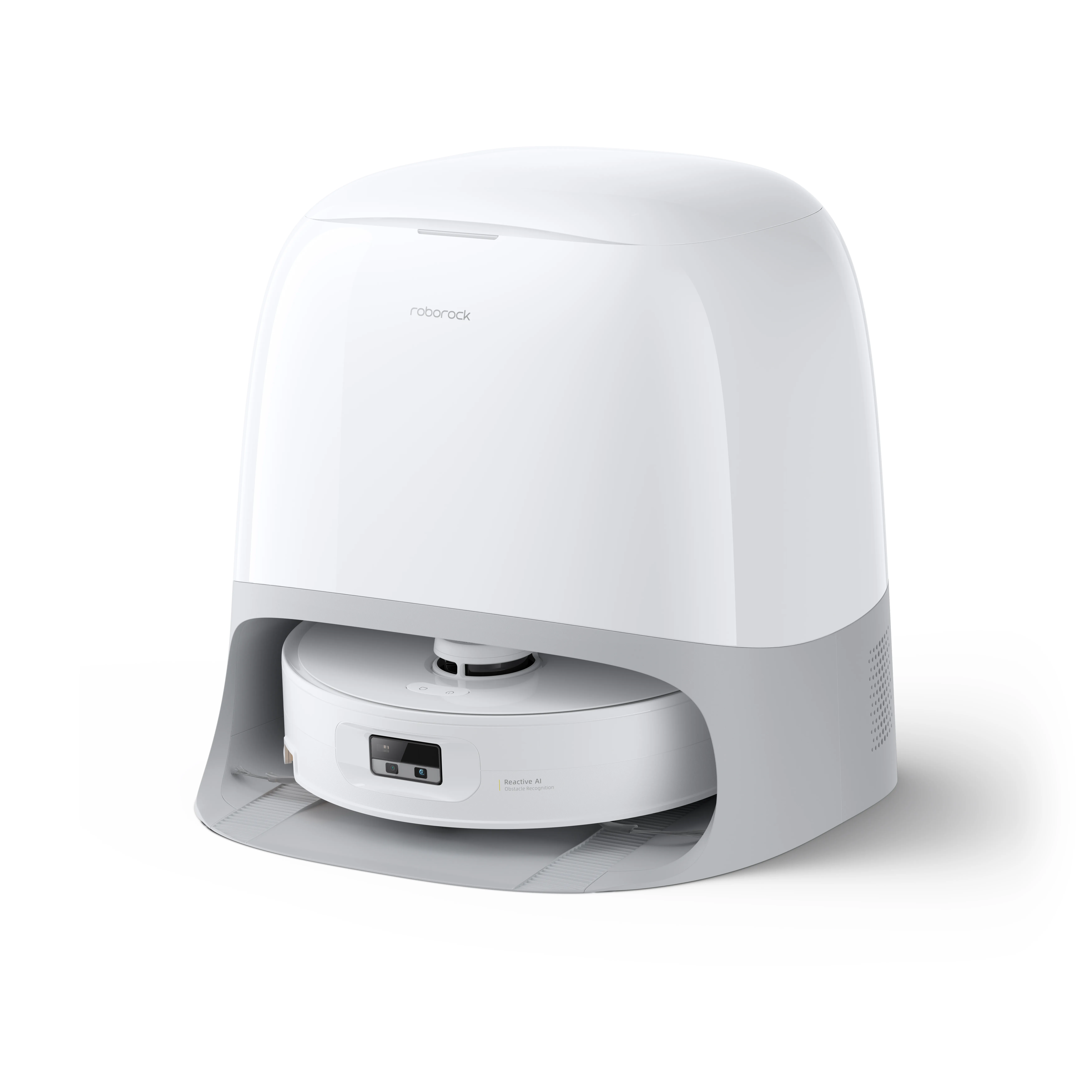 Roborock Qrevo Curv 2 Flow Robot vacuum cleaner, White