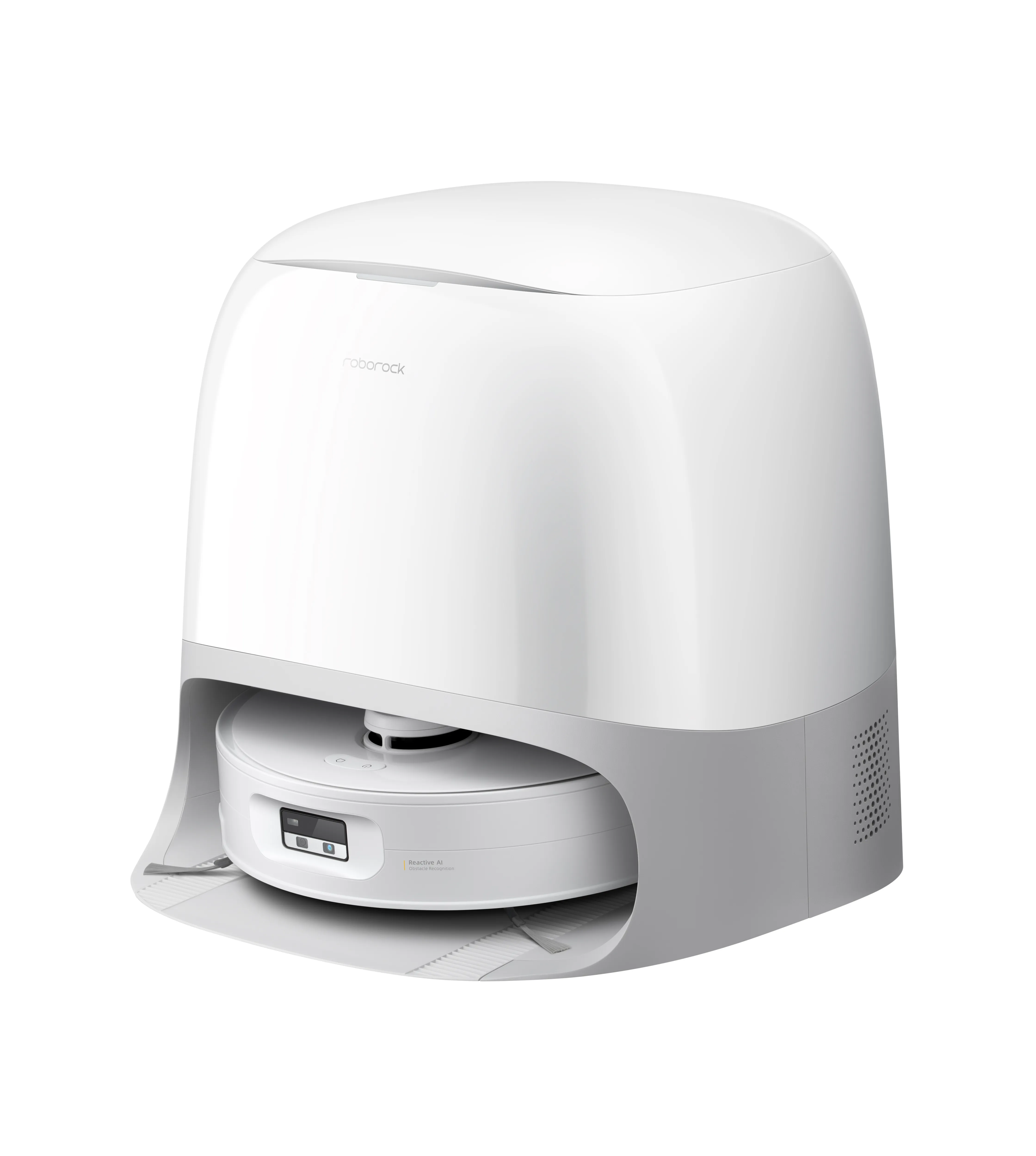 Roborock Qrevo Curv 2 Flow Robot vacuum cleaner, White