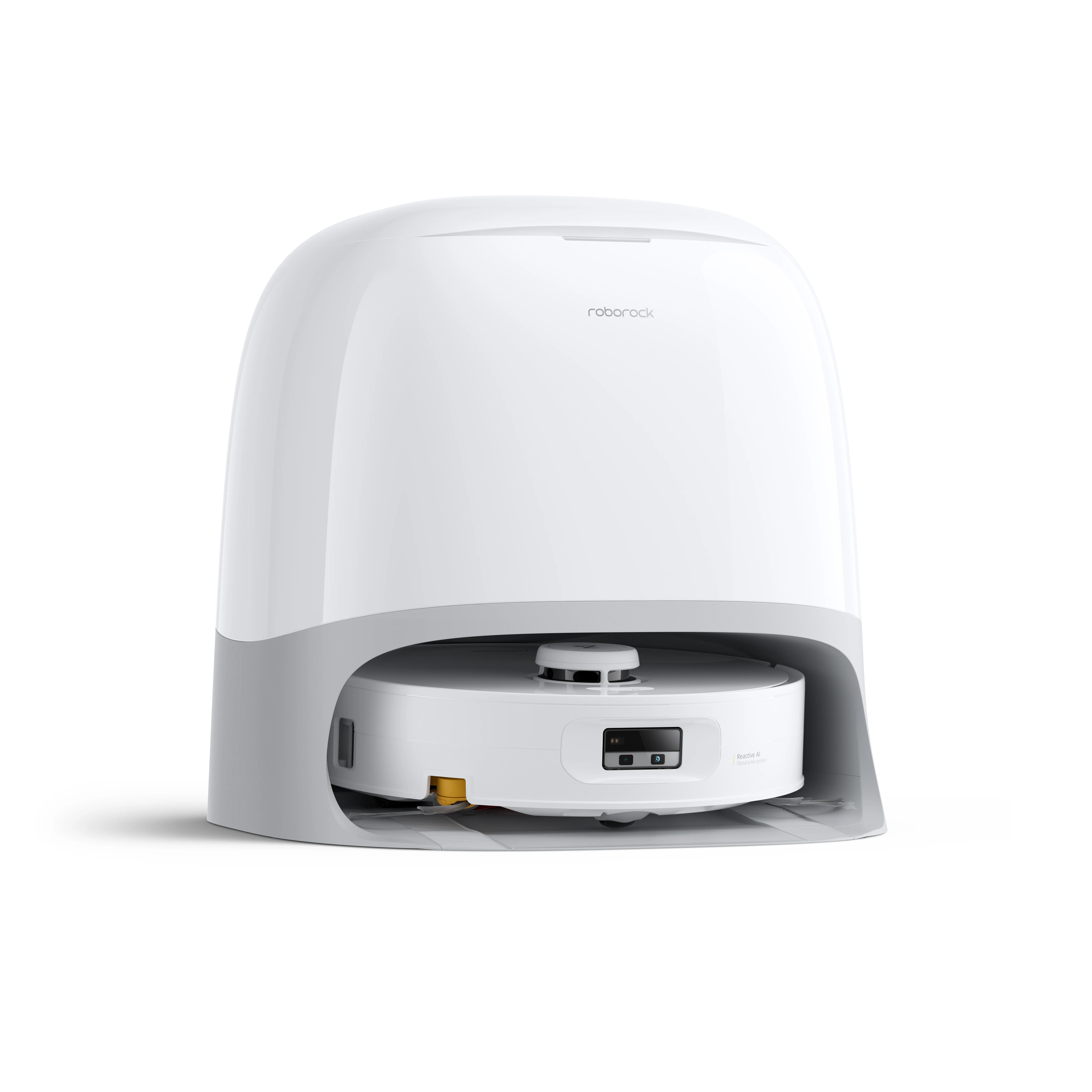 Roborock Qrevo Curv 2 Flow Robot vacuum cleaner, White