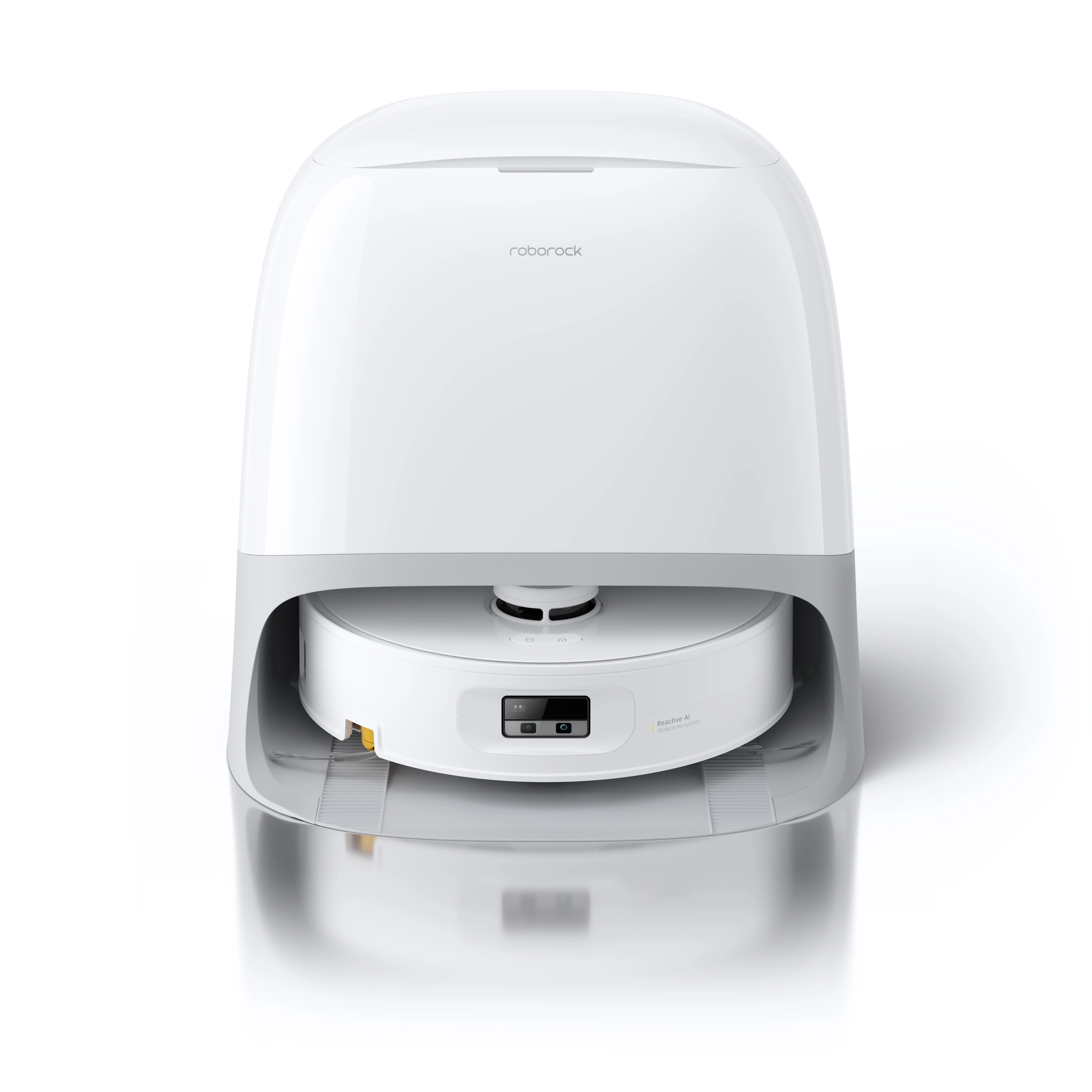 Roborock Qrevo Curv 2 Flow Robot vacuum cleaner, White