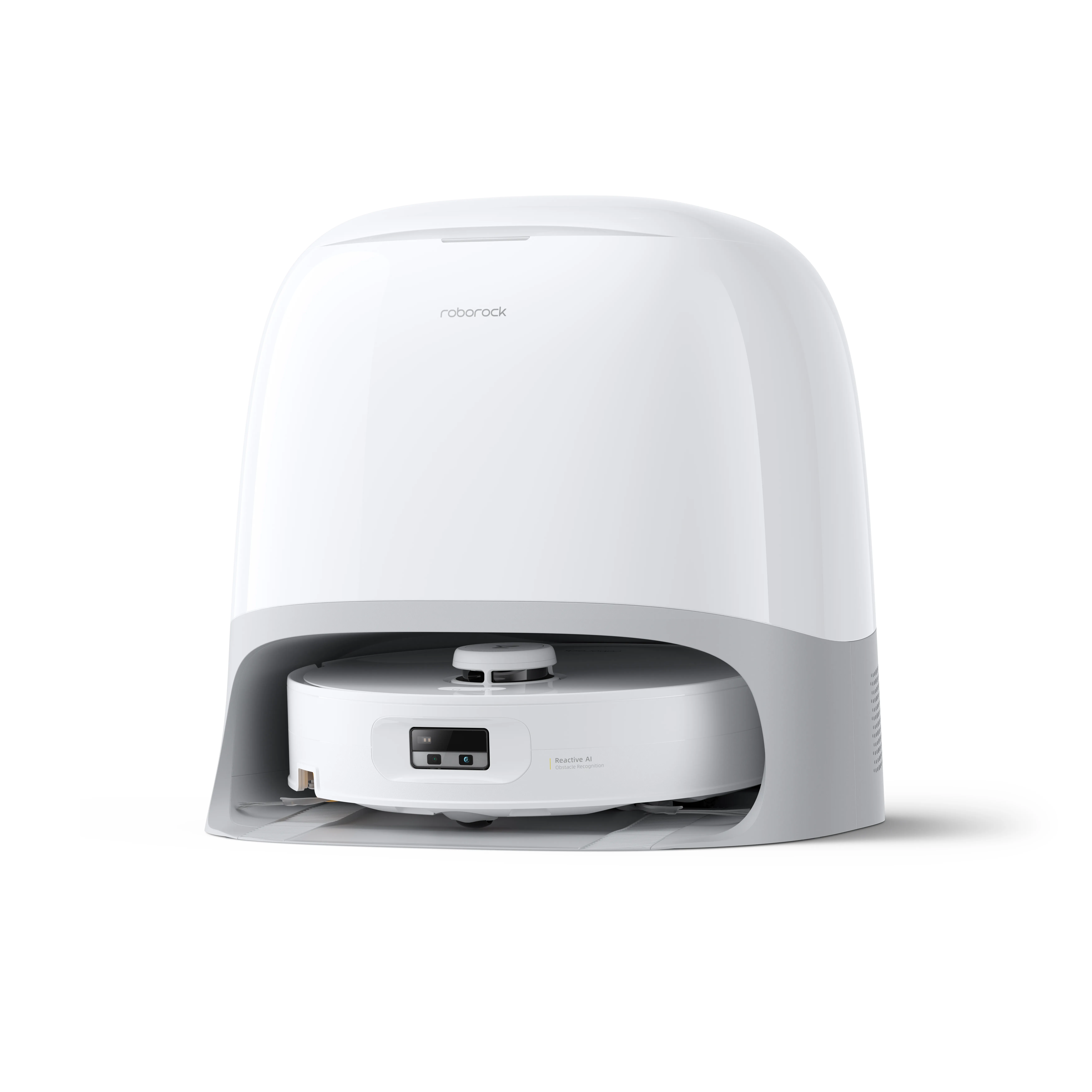 Roborock Qrevo Curv 2 Flow Robot vacuum cleaner, White