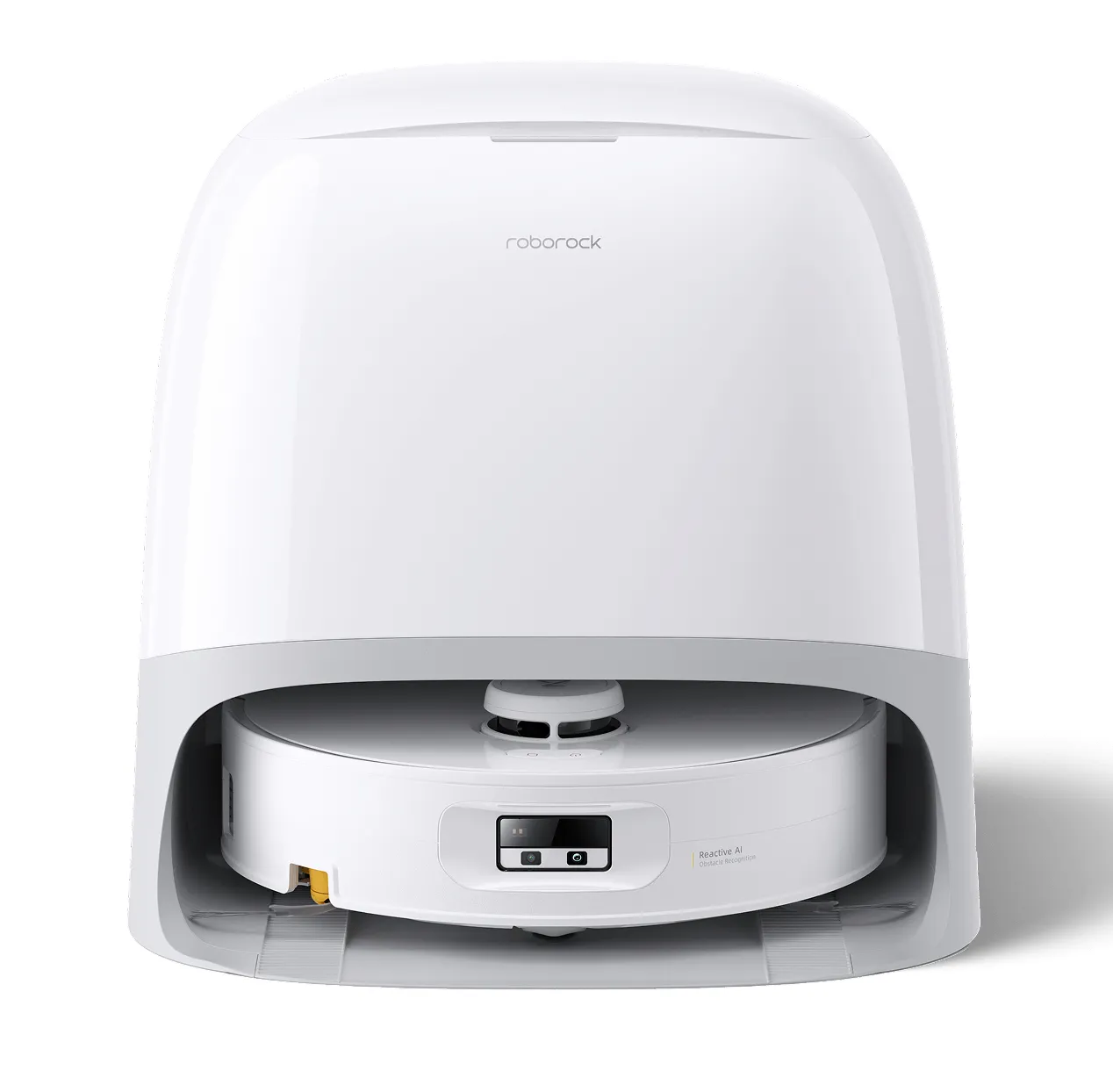 Roborock Qrevo Curv 2 Flow Robot vacuum cleaner, White