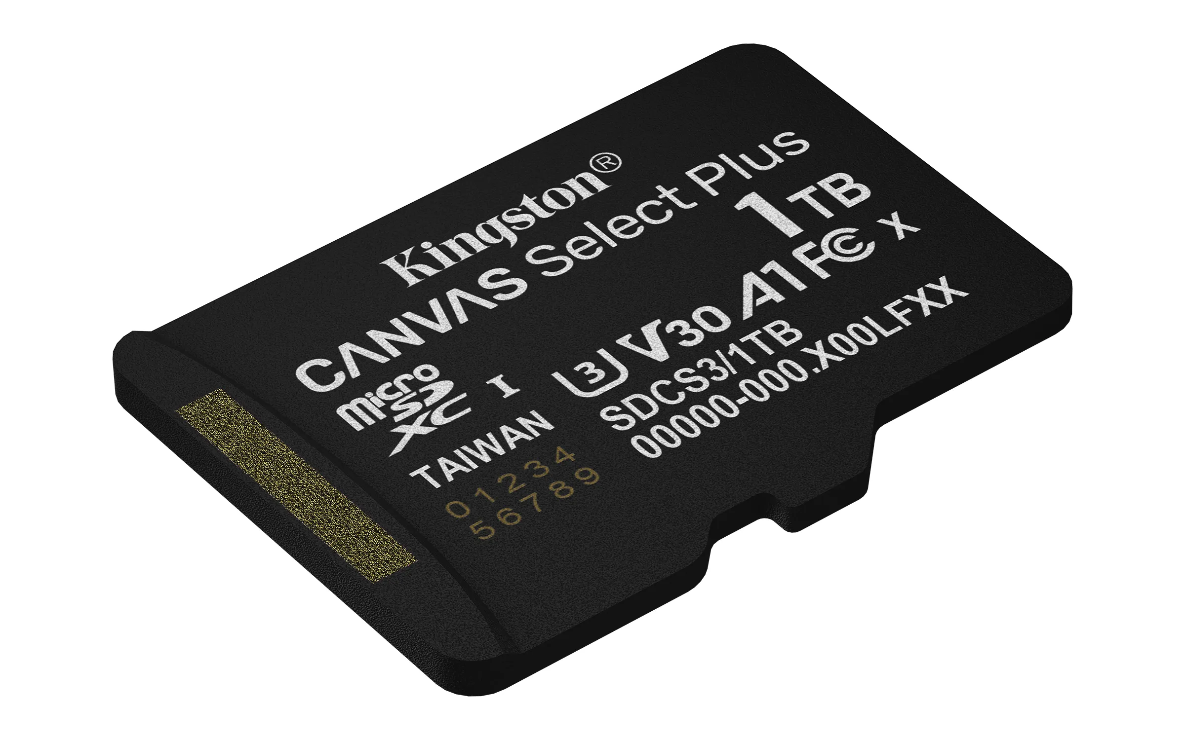 Kingston 1TB microSDXC Canvas Select Plus Gen3 - memory card + SD adapter