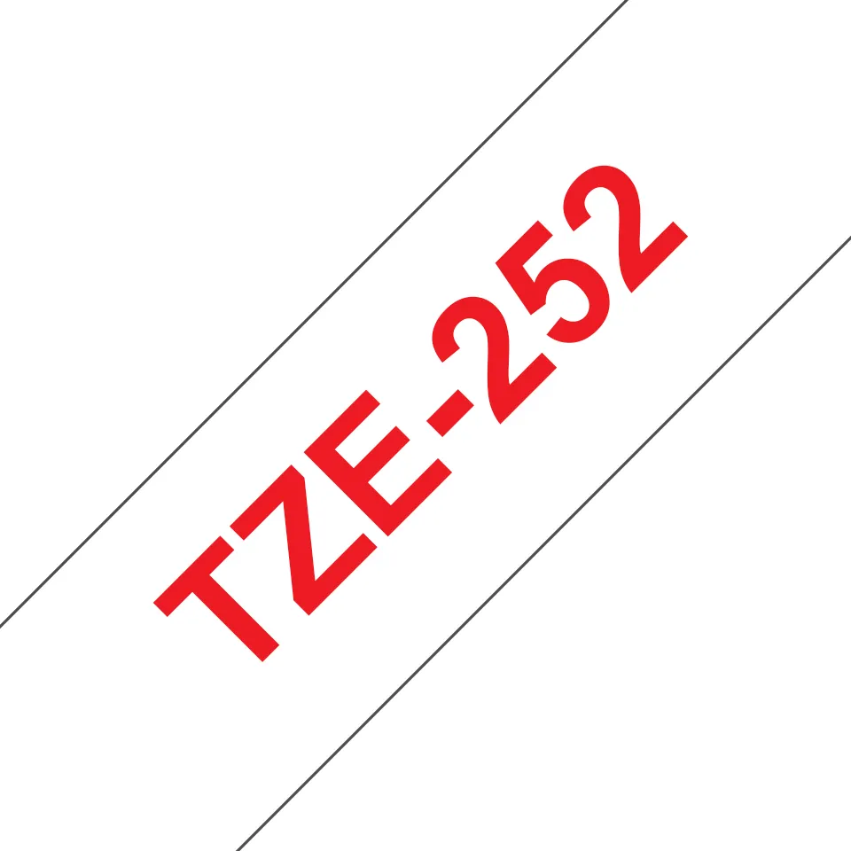 Brother TZe tape 24mmx8m red/white