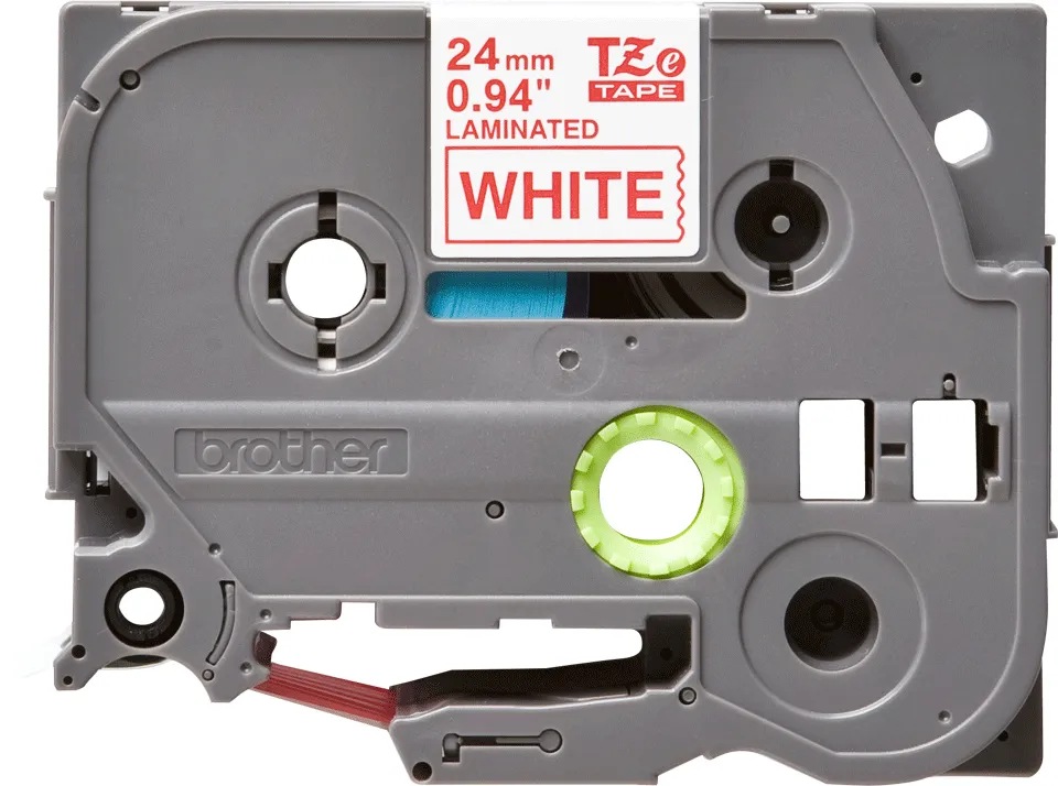 Brother TZe tape 24mmx8m red/white