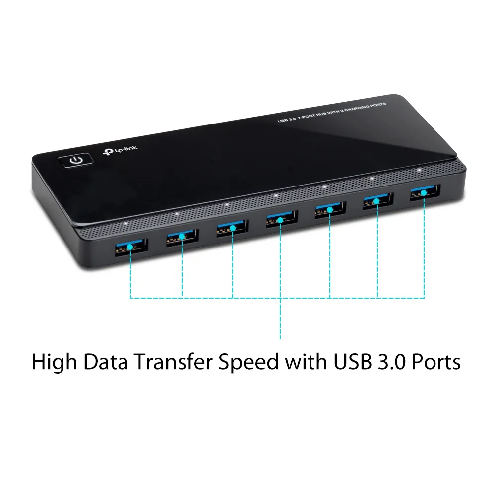 TP-Link UH720, 7-port SuperSpeed USB 3.0 -hubi