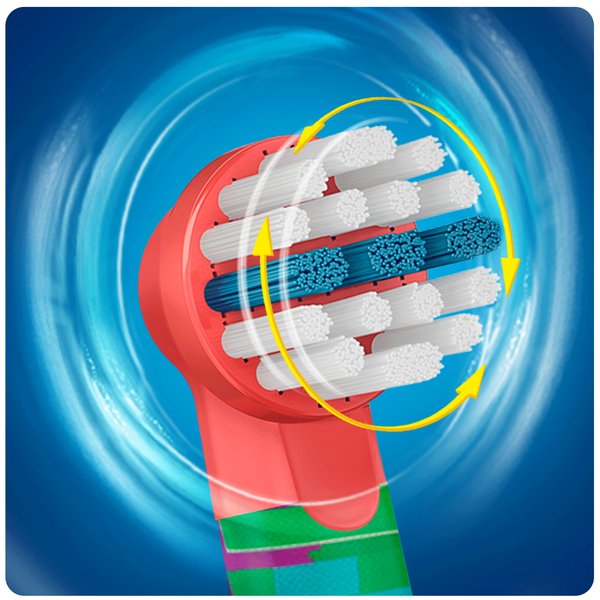 BRAUN VAIHTOHARJA ORAL-B KIDS 2ct, paketissa 2 vaihtoharjaa EB10-2, sekalaisella teemalla.