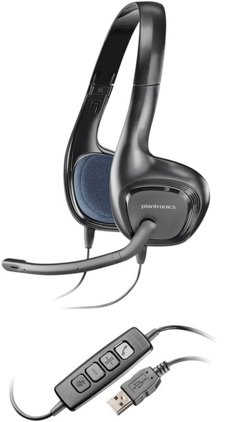PLANTRONICS Audio 628 DSP USB light overhead skype