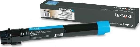 Lexmark C950 Extra High Yield lasertoner, cyan