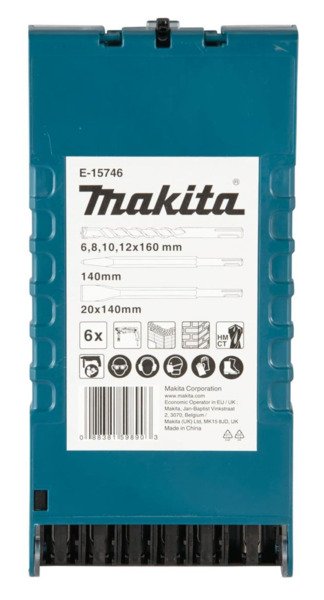 Makita SDS-plus, 6-osainen, taltta- ja porasarja