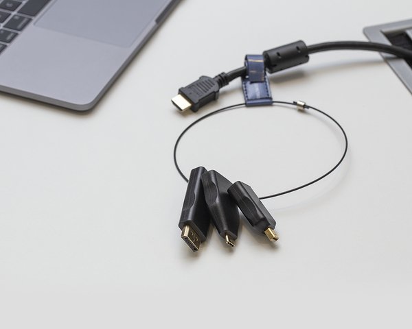 DELTACO Office, HDMI ADAPTER RING, mDP, DP, USB-C, FHD