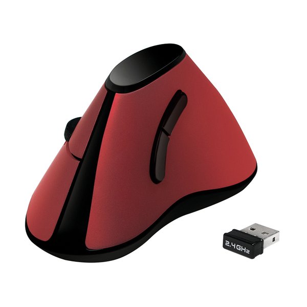 LogiLink Ergonomic -langaton pystyhiiri, punainen