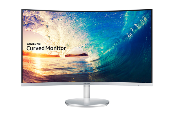 Samsung 27" Curved Monitor CF591, Full HD, VA -kaareva n&auml;ytt&ouml;