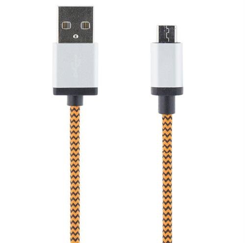 Streetz USB-A - Micro-USB B - cable, 2 m, Orange