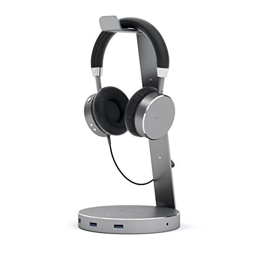 Satechi USB 3.0 Aluminium Headphone Stand - Space Gray